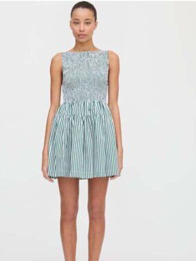 Hill House Home Cosima Dress Green Stripe